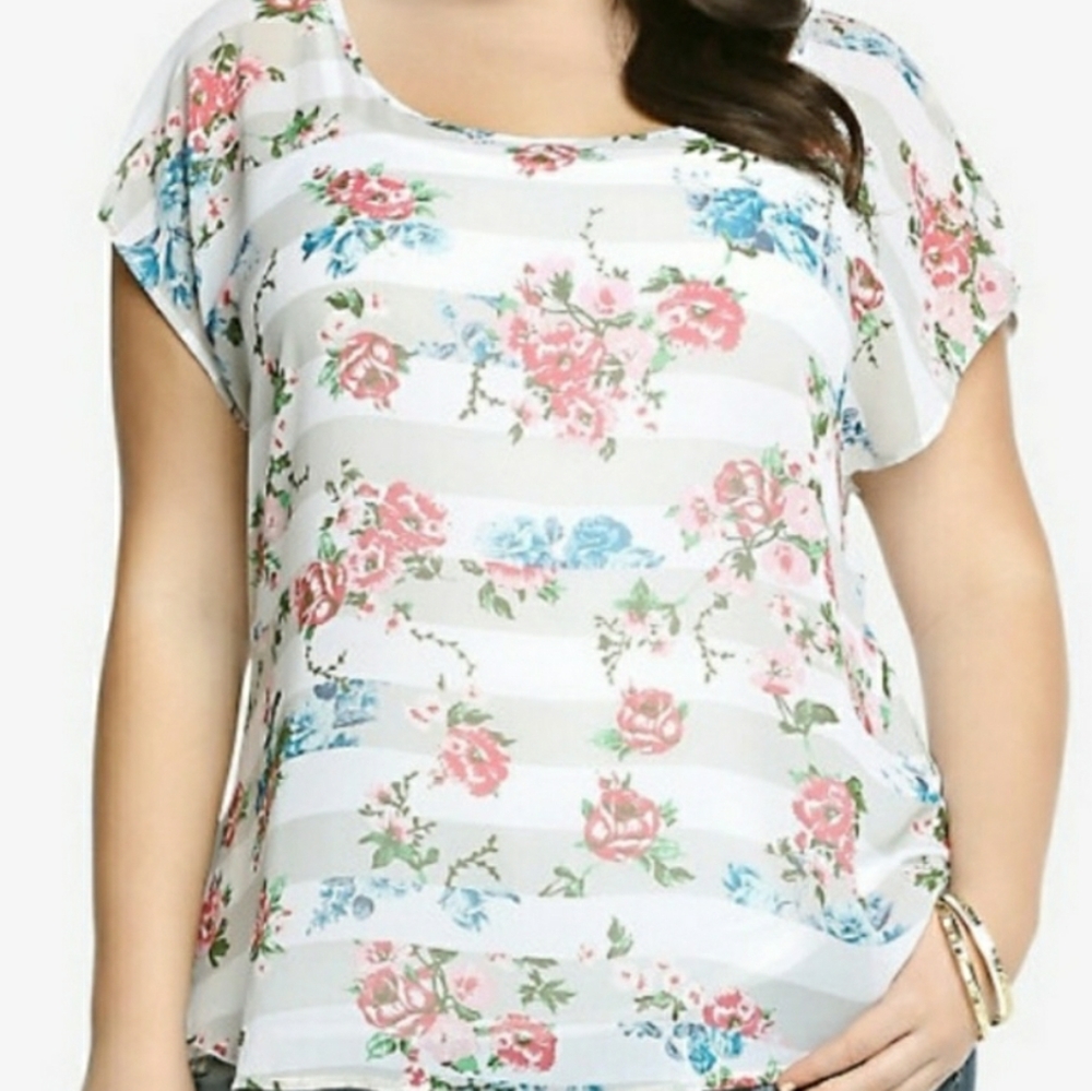 Torrid floral top size 4